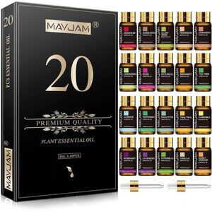 Tea Tree 20 Pcs Pure Essential Oil Gift Set, for Diffuser Humidifiers, Skin Care